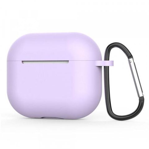 Husa Casti Techsuit Silicone pentru Apple AirPods 4 (Mov)
