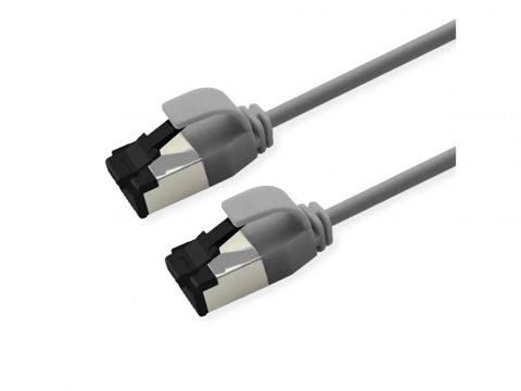 Cablu de retea RJ45 Slim U/FTP Cat. 8.1 (Class I) LSOH 3m Gri, Roline 21.15.3216