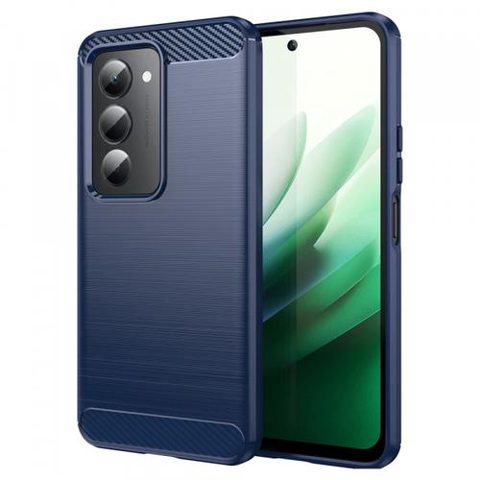Husa pentru Xiaomi Redmi 15 5G / 15 4G, Techsuit, Carbon, Albastra