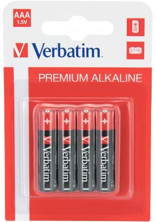Baterii alcaline AAA Verbatim, 4 buc
