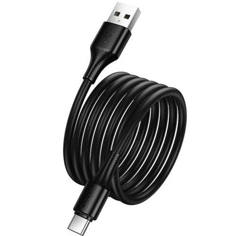 Cablu Date si Incarcare USB-A - USB-C HOCO X120, 60W, 1m, Negru