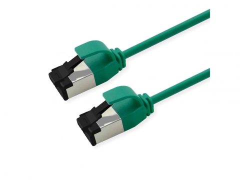 Cablu de retea RJ45 Slim U/FTP Cat. 8.1 (Class I) LSOH 0.15m Verde, Roline 21.15.3240