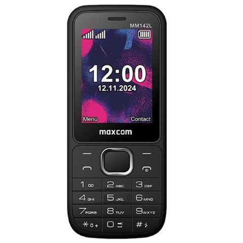 Telefon Mobil MaxCom Classic MM142L, 2.4inch, VGA, Dual SIM, 2G (Negru)