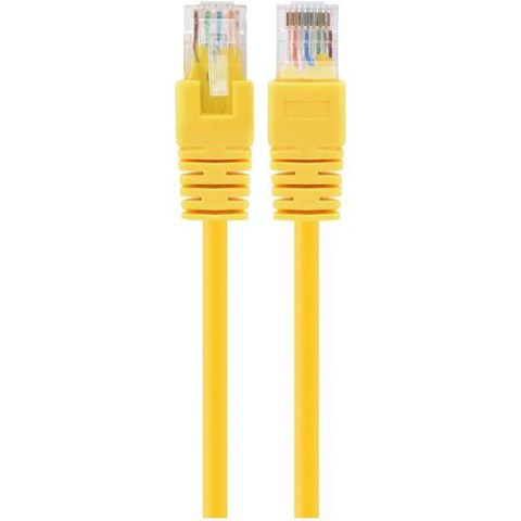 Cablu UTP GEMBIRD Cat6, cupru-aluminiu, 0.25 m, galben, AWG26, PP6U-0.25M/Y