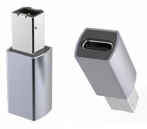 Adaptor USB 2.0 type C la USB-B M-T aluminiu, kur31-23