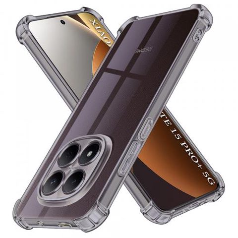 Husa pentru Xiaomi Poco M8 Pro / Redmi Note 15 Pro+ 5G, Techsuit, Shockproof Clear, Neagra