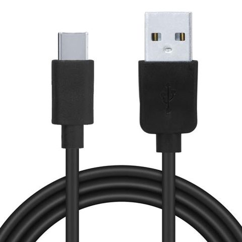 Cablu de date Spacer SPDC-TYPEC-PVC-BK-1.0, USB 3.0 (T) la Type-C (T), PVC 2.1A, retail pack, 1m, Negru