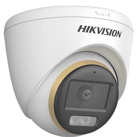 Camera TurboHD ColorVu Hikvision DS-2CE72DF3T-LFS, 2MP, lentila 2.8mm, Smart Hybrid Light 40m, microfon, IP67