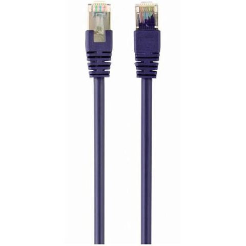 Cablu S/FTP GEMBIRD Cat6a, LSZH, cupru, 2 m, violet, AWG27, dublu ecranat PP6A-LSZHCU-V-2M