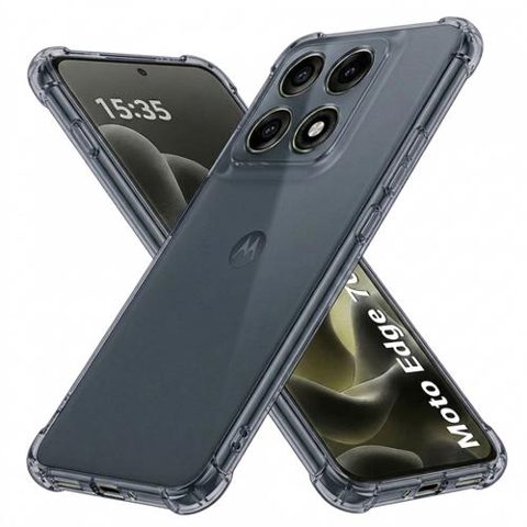 Husa pentru Motorola Edge 70 Pro, Techsuit, Shockproof Clear, Fumuriu