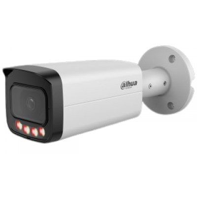 Camera Bullet Dahua IPC-HFW21249T-AS-IL-0280B, 12 MP, lentila 2.8 mm, Smart Dual Light (IR/WL 30m), AI-ISP, WizSense, microfon, slot card, PoE, IP67