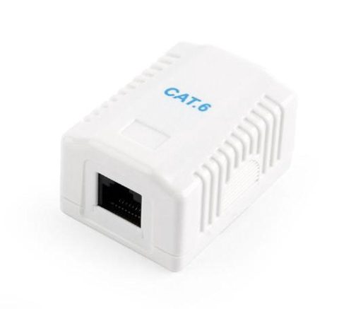 Adaptor box Gembird NCAC-1U6-01, CAT6, UTP (Alb)