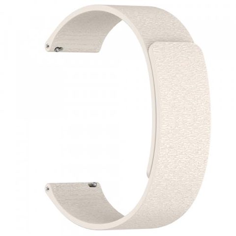 Curea Techsuit W074 pentru Samsung Galaxy Watch / Huawei Watch Series, 22mm, Bej