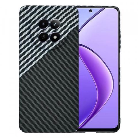 Husa Techsuit Carbonite FiberShell pentru Realme 12x / 12, Negru/Gri