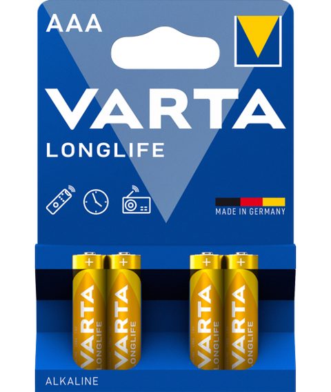 Baterii Varta 4103 Longlife Alkaline, 4 bucati