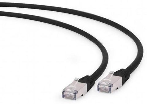Cablu FTP Gembird PP6A-LSZHCU-BK-0.25M, Patchcord, CAT.6a, 0.25 m (Negru)