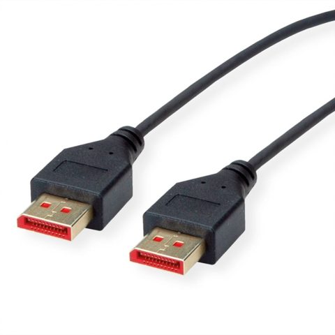 Cablu Displayport 8K60Hz/4K120Hz slim T-T 1m Negru, Roline 11.04.5960