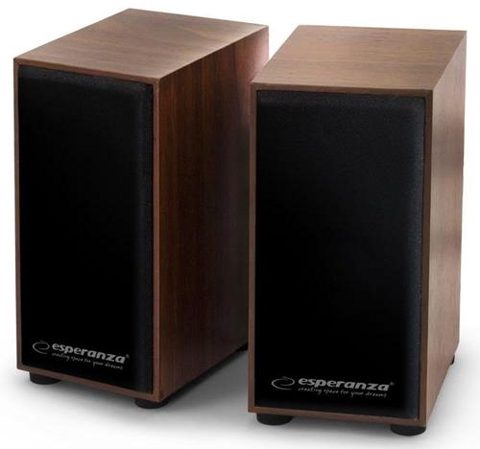 Boxe Esperanza EP122 Folk, 2.0, 2 x 3 W (Negru/Maro)