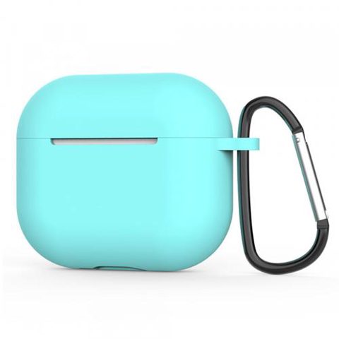 Husa Techsuit Silicone Case pentru Apple AirPods 4 (Turcoaz Inchis)
