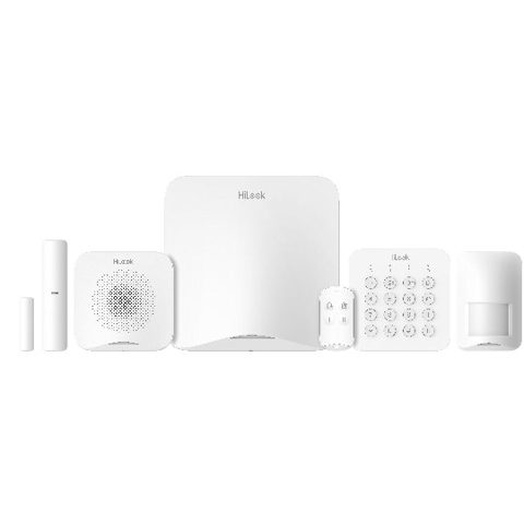Kit alarma wireless HiLook ALARM-A201P-Kit1-16WE, WiFi, 868 MHz, sirena, PIR