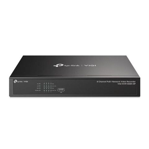 NVR TP-Link VIGI NVR1008H-8P, 8 canale, 8 MP, plug & play, PoE