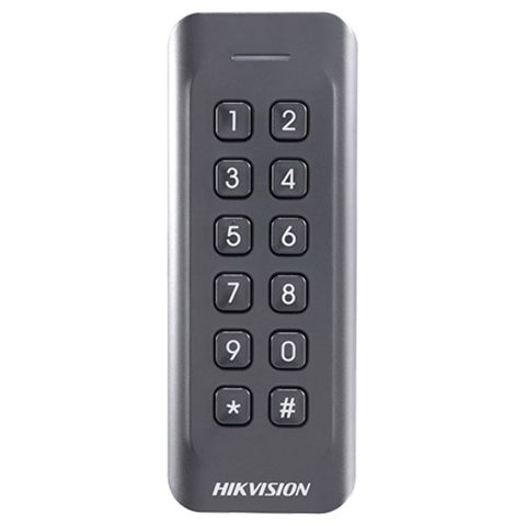 Cititor de proximitate Hikvision DS-K1802MK cu tastatura integrata si cartele Mifare 13.56MHz