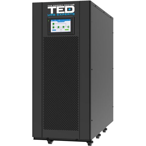 UPS 40KVA Online dubla conversie trifazat 3/3 management intrare/iesire regleta TED Electric TED004277, nu include acumulatori