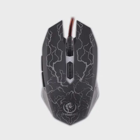Mouse Gaming Rebeltec, USB Diablo, iluminare LED (Negru)
