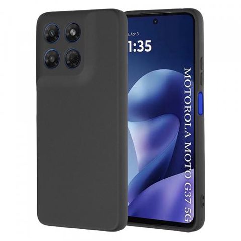 Husa pentru Motorola Moto G47 / G37 Power / G37, Techsuit, SoftFlex, Negru