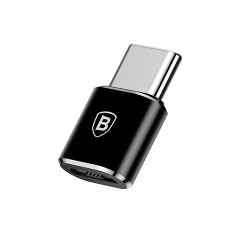 Adaptor Baseus micro-USB, USB, Negru