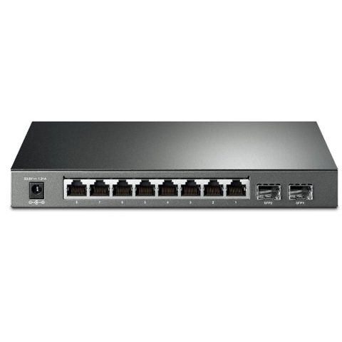 Switch Tp-Link TL-SG2210P Smart JetStream cu 8 Porturi Gigabit PoE+ si 2 Sloturi SFP