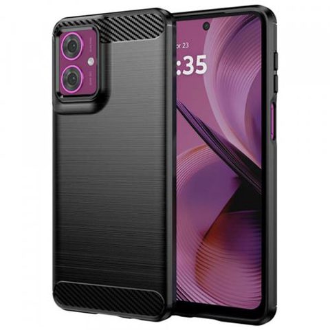 Husa pentru Motorola Moto G55, Techsuit, Carbon, Neagra