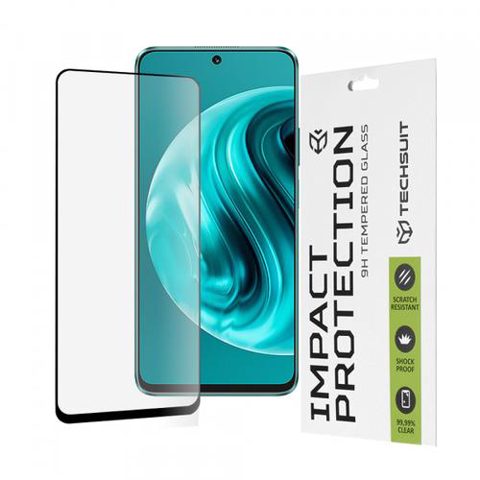 Folie de protectie Ecran Techsuit pentru Huawei nova 13i / nova 12i, Sticla Securizata, Full Glue, 111D (Transparent/Negru)