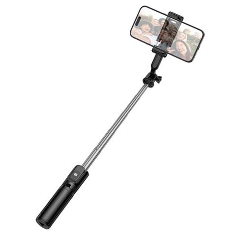 Selfie Stick Bluetooth Borofone BY14 Graceful, 4.5inch - 7inch (Negru)