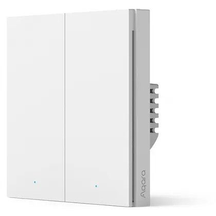 Intrerupator inteligent Aqara H1, necesita NUL, 2 canale, Zigbee 6970504214804