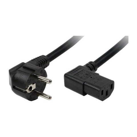 Cablu alimentare PC LogiLink CP103, Schuko-C13, conector 90 grade, lungime 2m