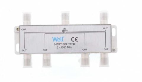 Splitter CATV coaxial (antena tv) 6 porturi 1000 MHz, SPLT-FC/6-WL