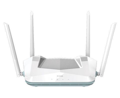 Router Wireless D-Link R32, AX3200, WI-FI 6, Dual band Gigabit, 4x4 MU-MIMO, EAGLE PRO AI (Alb)