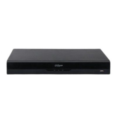 NVR 8 canale Dahua NVR4208-8P-EI, 16 MP, detectie faciala, SMD Plus, 8x PoE, 2x SATA