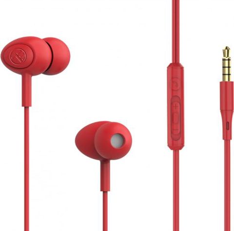 Casti In-Ear Tellur Basic Gamma, Jack 3.5mm, Microfon (Rosu)