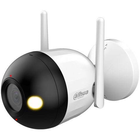 Camera Wi-fi Dahua F2C-PV, 2MP, lentila 2.8mm, Smart Dual Light, IR si lumina calda 30m, microfon, difuzor, IP67