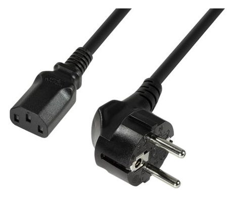 Cablu componente Logilink Schuko Male - IEC 320 C13 Female, 1.8m (negru)