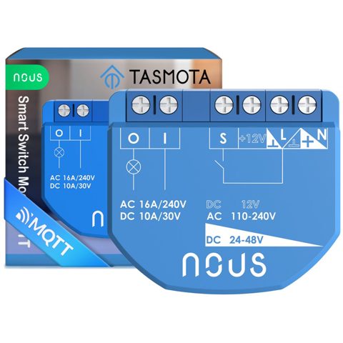 Releu wireless Nous B1T, 16A, Tasmota, Matter - 1 canal, ESP32 / 5905072800488