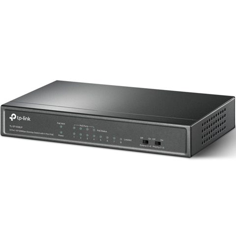 TPL 8P 10/100 4-PoE DESKTOP Switch TP-LINK TL-SF1008LP
