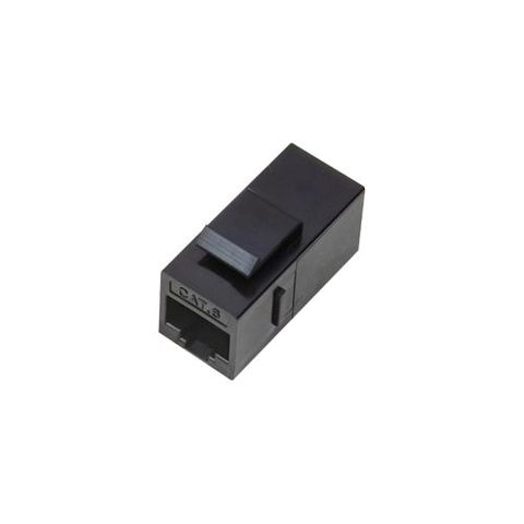 Conector RJ45-RJ45 pentru panou UTP, Alantec, Cat.5e, Negru
