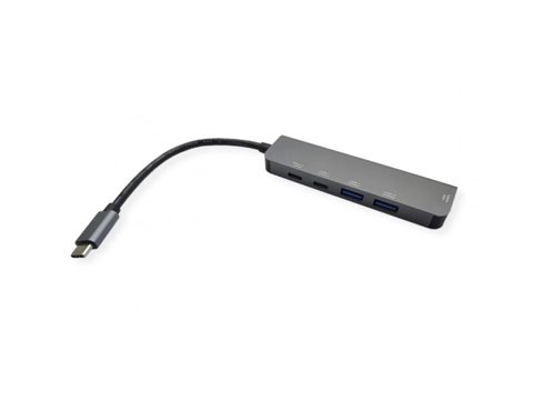 Docking station USB type C la HDMI 4K60Hz/2xUSB 3.2-A/USB type C + PD, Value 12.99.1137