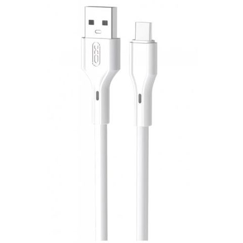 Cablu Date/Incarcare XO Design NB230, USB-A - USB-C, 18W, 1m (Alb)