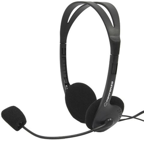 Casti Stereo cu microfon ESPERANZA EH102 (Negru)