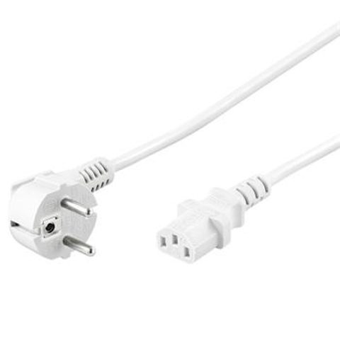 Cablu alimentare PC IEC C13 2m Alb, KPSP2W