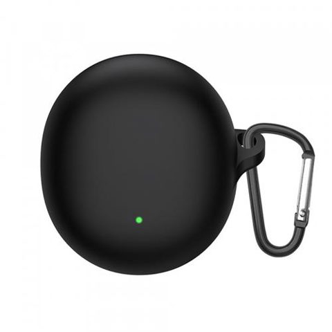 Husa Techsuit Silicone pentru Oppo Enco Air3, Neagra